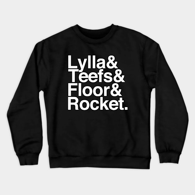 Guardians of the Galaxy - Rocket's Friends Crewneck Sweatshirt by 1WWEtriviaTO